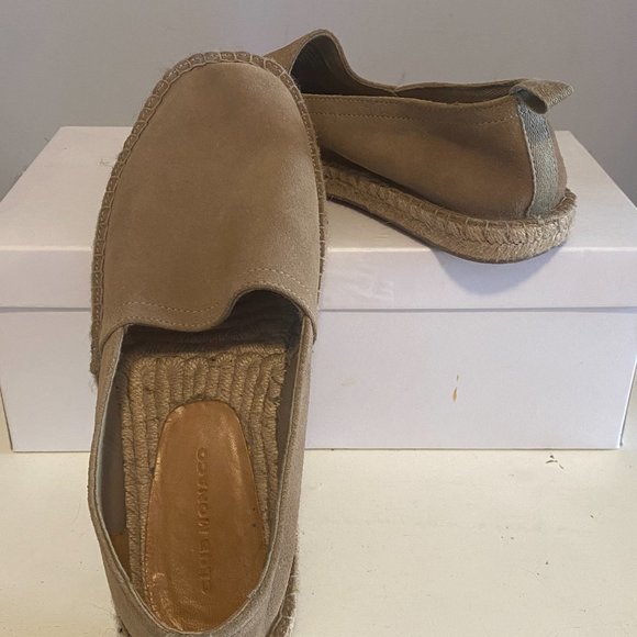 Club Monaco Men\'s Tan Suede Espadrilles Size 10 US
